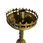 Pair of brass ecclesiastical candle sticks