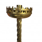 Pair of brass ecclesiastical candle sticks