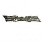 Edwardian silver bow brooch