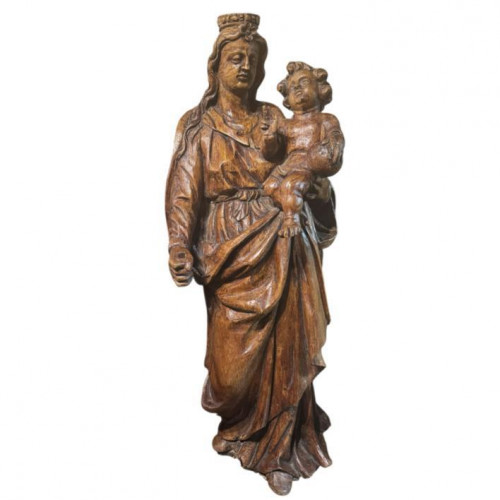 Large 17th century Madonna and Child