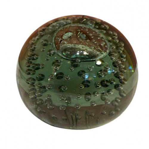 Victorian glass bubble paperweight