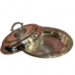 Edwardian silver plate entree dish