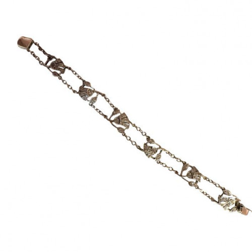 1920s white gold & platinum diamond bracelet