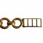 1940s rose gold sapphire and diamond bracelet