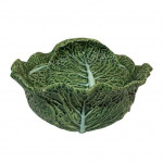 Set of Portuguese cabbage leaf lidded bowls