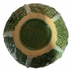 Set of Portuguese cabbage leaf lidded bowls