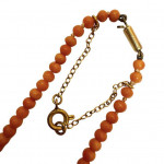 Victorian coral bead necklace