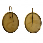 Pair of Regency gold cameo earrings