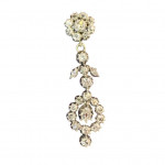 Fine pair of diamond chandelier earrings