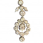 Fine pair of diamond chandelier earrings