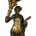 Napoleon III Bronze Lamp