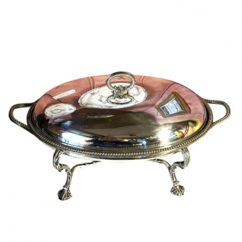 Oval tiffin dish with spirit burner