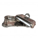 Pair of Georgian Old Sheffield Plate covered dishes