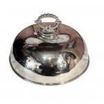 Silver plate cloche and tray