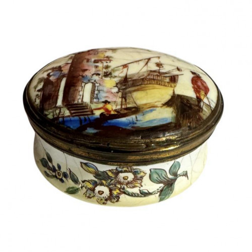 18th century enamel trinket box