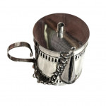 Georgian Old Sheffield Plate bedtime lamp