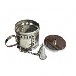 Georgian Old Sheffield Plate bedtime lamp