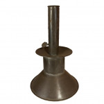 Pair of 18th century steel candle stick holders