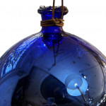 18th century Bristol blue witches ball