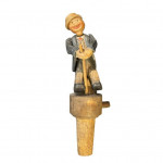 Pumping man bottle stopper
