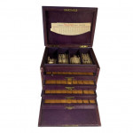 Hamley's leather cased mah-jong set