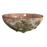 R Lalique mistletoe pattern bowl