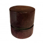 Leather cased medicine glass