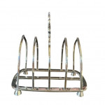 Edwardian silver toast rack