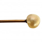 19th century natural pearl stick pin