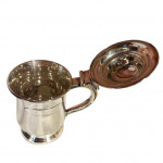 Half pint lidded tankard