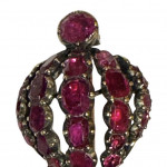 Rare English Georgian hot air balloon brooch