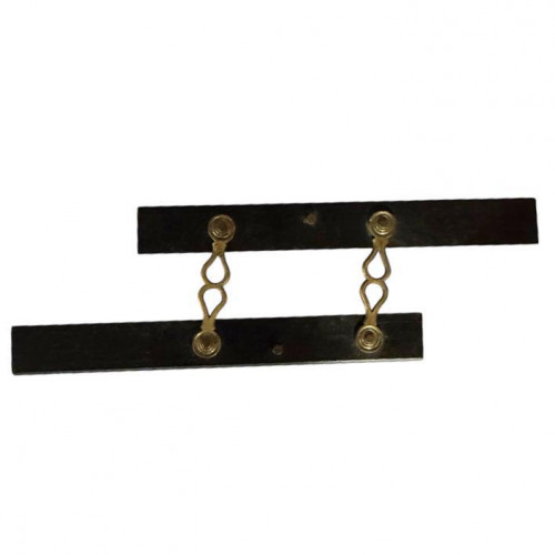 George III ebony and brass parallel ruler