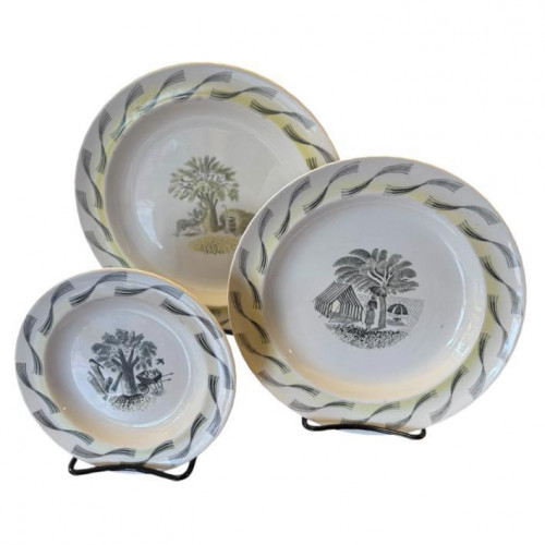 Eric Ravilious Wedgwood 'Garden' pattern plates