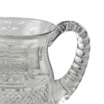 English cut glass water jug