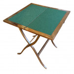 Mahogany folding games table