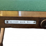 Mahogany folding games table