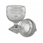 George III cut glass sweet meat urn