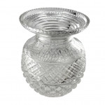 Large diamond cut flower vase