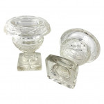 Irish cut glass salt cellars