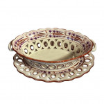 Regency creamware chestnut basket