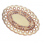 Regency creamware chestnut basket