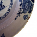 Early 18th century Dutch tin-glazed plate