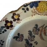 17th century Dutch tin-glazed plate