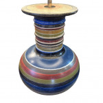 Pair of mid-century painted wood table lamps