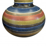 Pair of mid-century painted wood table lamps