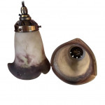 Pair of Muller Frères lamp shades