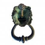 Bronze lion door knocker