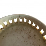 18th century creamware bottle coaster