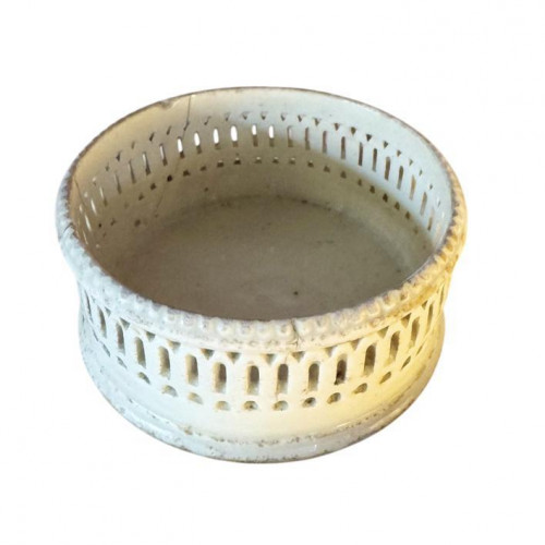 18th century creamware bottle coaster