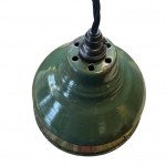MaxLume green enamel lamp shades